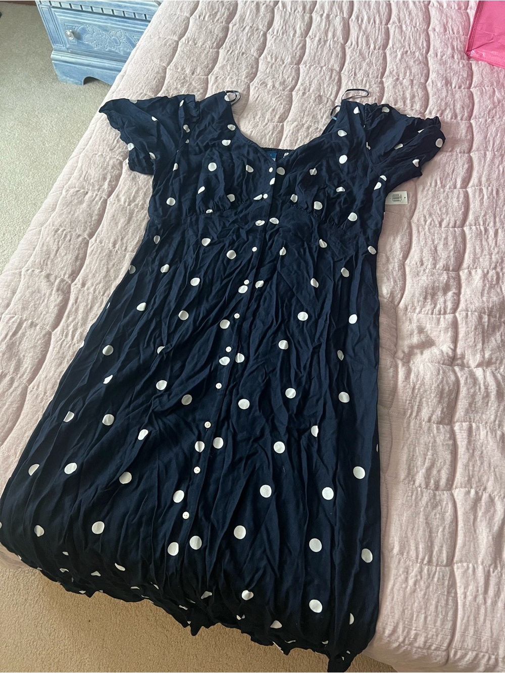 Polka dot midi dress Old Navy